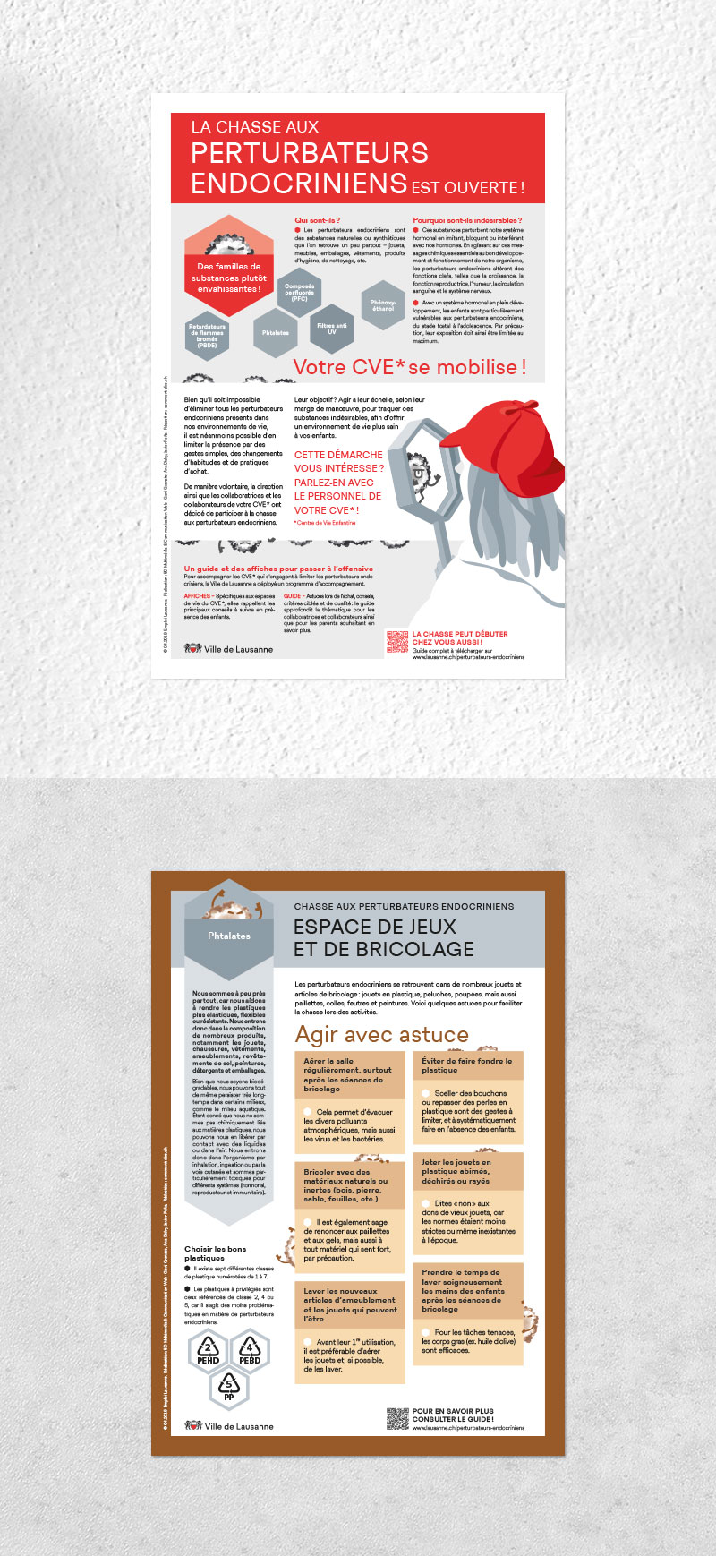 Perturbateur endocrinien affiches global et bricolage